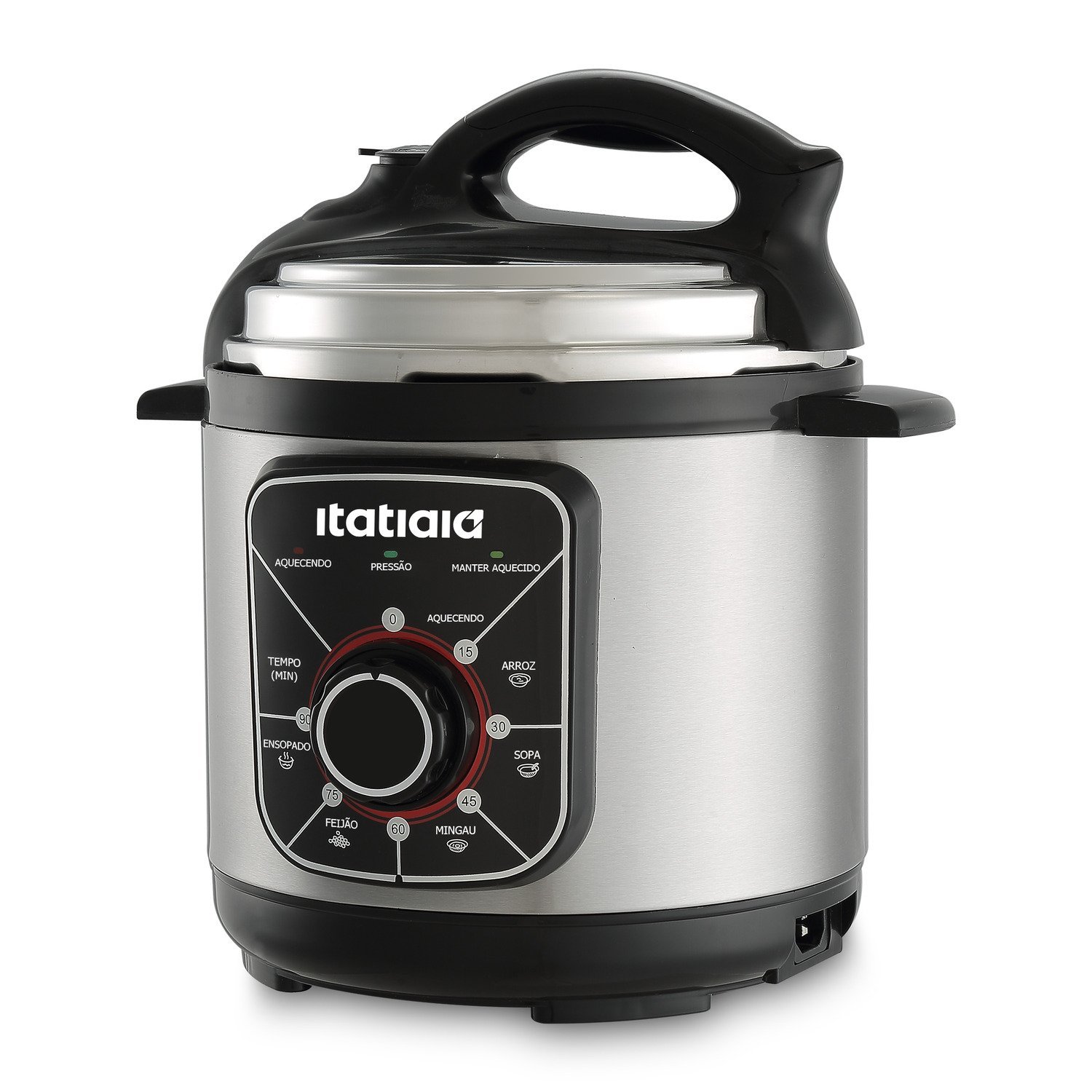 Panela de Pressão Elétrica Essencial Itatiaia 3l 700w Inox com Preto 127v - 2