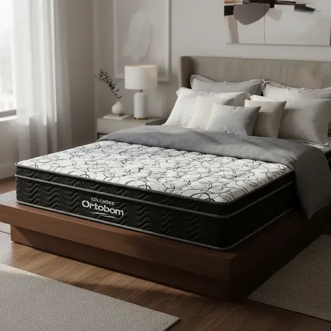 Colchão de Espuma D45 Ortobom Airtech Ortopillow 150 Queen 158cm
