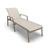 Kit Espreguiçadeira Cadeira Mesa Alumínio Fendi Tela Bege - 5