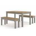 Ver imagem 3 de Banco em Madeira Maciça Cinza Lavado