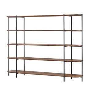 Estante Logica 1,80 Mt (larg) Cor Pinhao com Estrutura em Ferro Preto - 56891