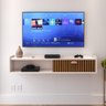 Rack Tv Smart Suspenso Home Decor 1 Porta Nicho Decoração Sala Quarto Compacto 1.20 - Rpm Móveis - 2