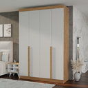 Ver imagem 1 de Guarda-roupa Solteiro 4 Portas 3 Gavetas 100% Mdf Marrocos