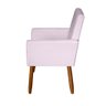 Poltrona Decorativa Mel Suede Rosa Claro Sky Mobile - 4
