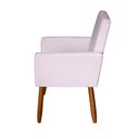 Ver imagem 4 de Poltrona Decorativa Mel Suede Rosa Claro Sky Mobile