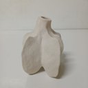 Ver imagem 3 de Vaso Decorativo Enfeite Casa Home&co Cerâmica 19x14x14cm Branco