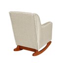 Ver imagem 5 de Poltrona Amamentação C / Balanço Cadeira Descanso Aquila com Puff Linho Bege