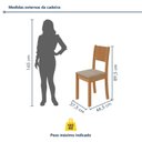Ver imagem 4 de Conjunto de Mesa de Jantar 4 Lugares Guarapari em MDF Marrom