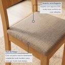 Ver mais imagens de Conjunto de Mesa de Jantar 4 Lugares Guarapari em MDF Marrom
