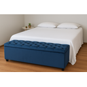 Ver imagem 5 de Baú em Capitonê Queen 160x40x45cm Azul Marinho - Qualidade, Conforto e Elegância para o Seu Lar