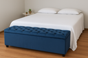 Ver imagem 5 de Baú em Capitonê Queen 160x40x45cm Azul Marinho - Qualidade, Conforto e Elegância para o Seu Lar