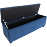 Baú em Capitonê Queen 160x40x45cm Azul Marinho - Qualidade, Conforto e Elegância para o Seu Lar - 2