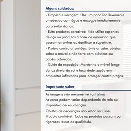 Armário 4 Portas 4 Gavetas 100% Mdf Rainha - 11
