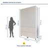 Armário 4 Portas 4 Gavetas 100% Mdf Rainha - 4
