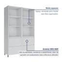 Ver imagem 7 de Armário 4 Portas 4 Gavetas 100% MDF Rainha Branco