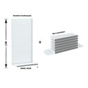 Ver imagem 2 de Gondola Parede 170 Amapa Flex Continua Branco 7 band PE Cinza - Amapá