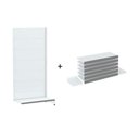 Ver imagem 1 de Gondola Parede 170 Amapa Flex Continua Branco 7 band PE Cinza - Amapá