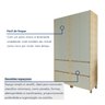 Armário 4 Portas 4 Gavetas 100% Mdf Rainha - 9