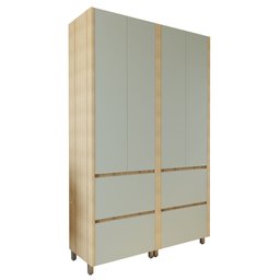 Armário 4 Portas 4 Gavetas 100% Mdf Rainha - 3