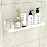 Porta Shampoo Com Ventosa Suporte Banheiro Branco Elg - 1