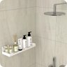 Porta Shampoo Com Ventosa Suporte Banheiro Branco Elg - 8