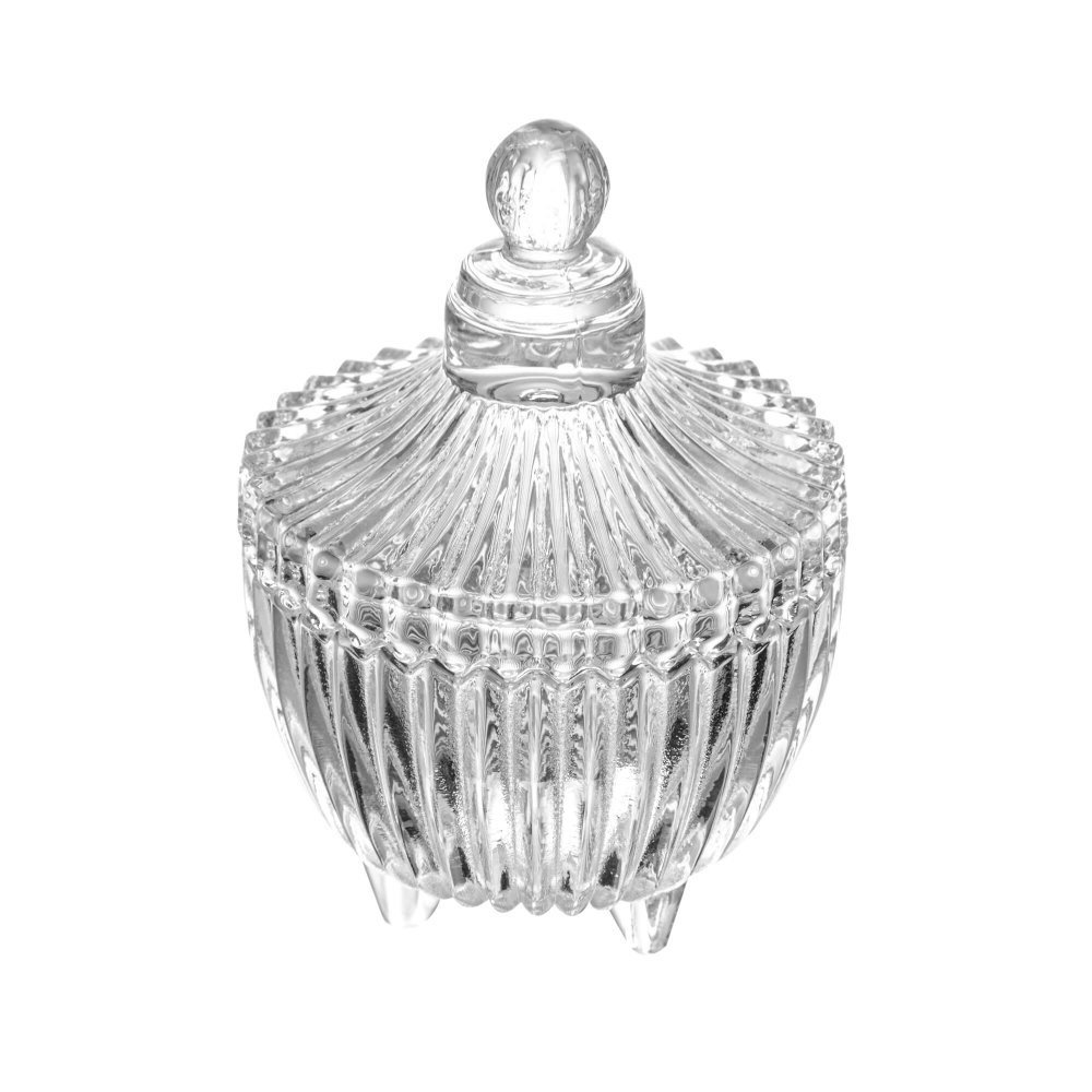 Potiche Decorativa com Pé de Cristal Carrossel - 6,5x6,5x10cm - Lyor - 6 Unidades - 2