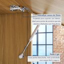 Ver imagem 4 de Armário 4 Portas 6 Gavetas 100% MDF Princesa Cinza/Freijó/Grafite