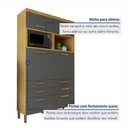 Ver imagem 6 de Armário 4 Portas 6 Gavetas 100% Mdf Princesa