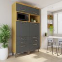 Ver imagem 1 de Armário 4 Portas 6 Gavetas 100% Mdf Princesa