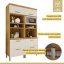 Ver imagem 3 de Armário Torre Quente 4 Portas 2 Gavetas 100% Mdf Princesa