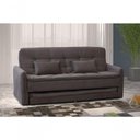 Ver imagem 7 de Sofá Cama Reclinável Com Cama Auxiliar - New Chumbo Light