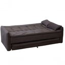 Ver imagem 2 de Sofá Cama Reclinável Com Cama Auxiliar - New Chumbo Light