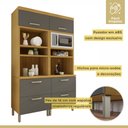 Ver imagem 3 de Armário Torre Quente 4 Portas 2 Gavetas 100% Mdf Princesa