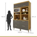 Ver imagem 6 de Armário Torre Quente 4 Portas 2 Gavetas 100% Mdf Princesa