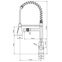 Ver imagem 3 de Torneira Gourmet Flexivel C/filtro Monocomando Preta