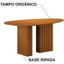 Ver imagem 6 de Mesa de Jantar Isis Orgânico Cinamomo Base em Madeira 1,35 M Leifer Móveis