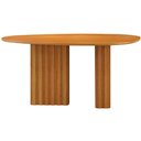 Ver imagem 5 de Mesa de Jantar Isis Orgânico Cinamomo Base em Madeira 1,35 M Leifer Móveis
