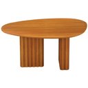 Ver imagem 1 de Mesa de Jantar Isis Orgânico Cinamomo Base em Madeira 1,35 M Leifer Móveis
