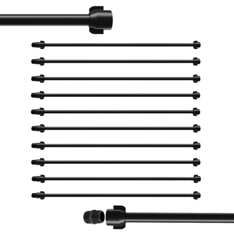 Engate Mangueira Flexível para Descarga 50cm X 1/2" Preto | Astra | Kit 10 Un