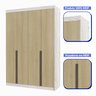 Guarda-roupa Solteiro 4 Portas 3 Gavetas 100% Mdf Marrocos - 4