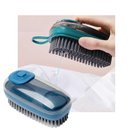 Ver imagem 2 de Escova Dispenser Limpeza Multifuncional 3 em 1 Reutilizavel Limpa Roupas Louças