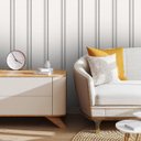 Ver imagem 1 de Papel de Parede Adesivo Ripado Charmming White Gh Papel de Parede 3,3m