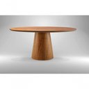 Ver imagem 1 de Mesa de Jantar Redonda Laminada Dora-1,50m Requinte Salas