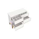 Ver imagem 2 de Quarto de Bebê Berço Flip + Cômoda Infantil 6 Gavetas Classic Branco Fosco