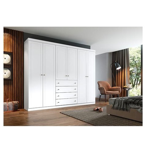 Guarda Roupa Casal Nova York 6 Portas Branco Hp – Henn