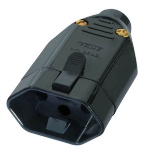 Plugue Fêmea 2p+t 20a Preto - 2147 - Fame Plugue Femea 2p+t 20a Preto Ref.2147 Fam 2147.