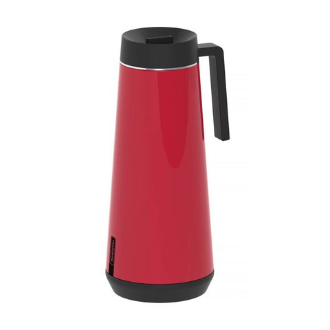 Bule Térmico Tramontina Exata em Aço Inox Vermelho com Infusor 1 L Tramontina