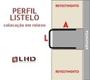 Ver imagem 3 de Perfil Listelo "U",  Aço Inox 304, Escovado, Bronze -9 x 30 x 9 x 2000 mm