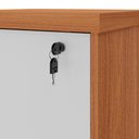 Ver imagem 6 de Armário Arquivo com Chave 4 Gavetas Corp A06 Freijó/branco - Mpozenato