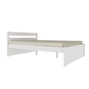 Ver imagem 2 de Cama Casal em Madeira Maciça 140x190 Unique Yescasa Branco
